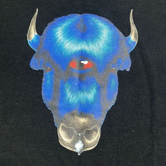 MARCELO BURLON Boys 6 Monster Bull Black Blue Sweatshirt NWOT Italy $215 Retail - Picture 3 of 6